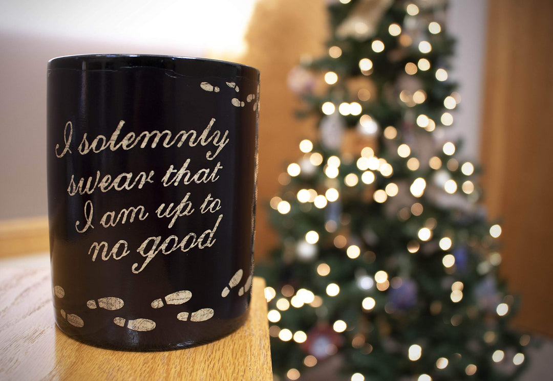 Harry Potter - Marauder's Map - I Solemnly Swear – 16 oz Large Ceramic Heat Sensitive Clue Mug – Full image revealed when HOT liquid is added