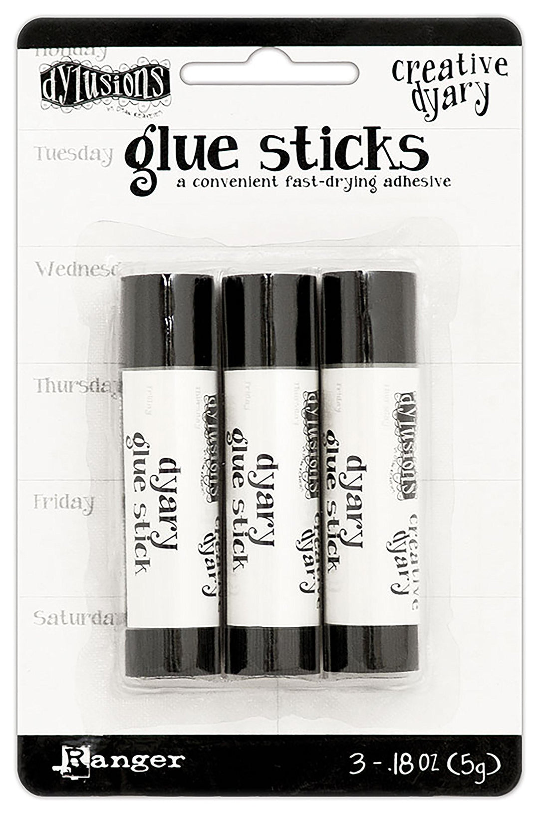 Ranger Dylusions Creative Dyary Mini Glue Sticks 3/Pkg