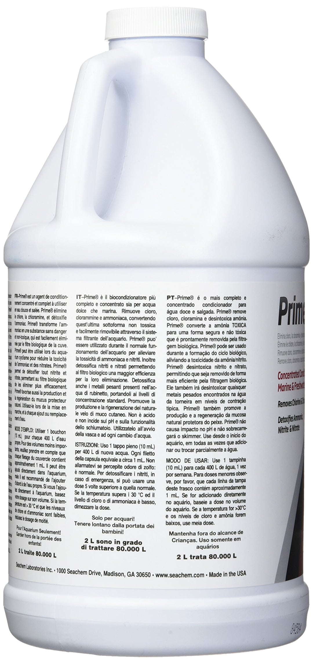 Prime Fresh and Saltwater Conditioner - Chemical Remover and Detoxifier 2 L