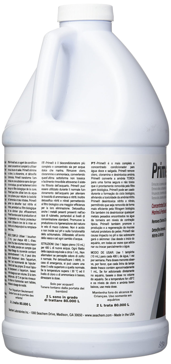 Prime Fresh and Saltwater Conditioner - Chemical Remover and Detoxifier 2 L