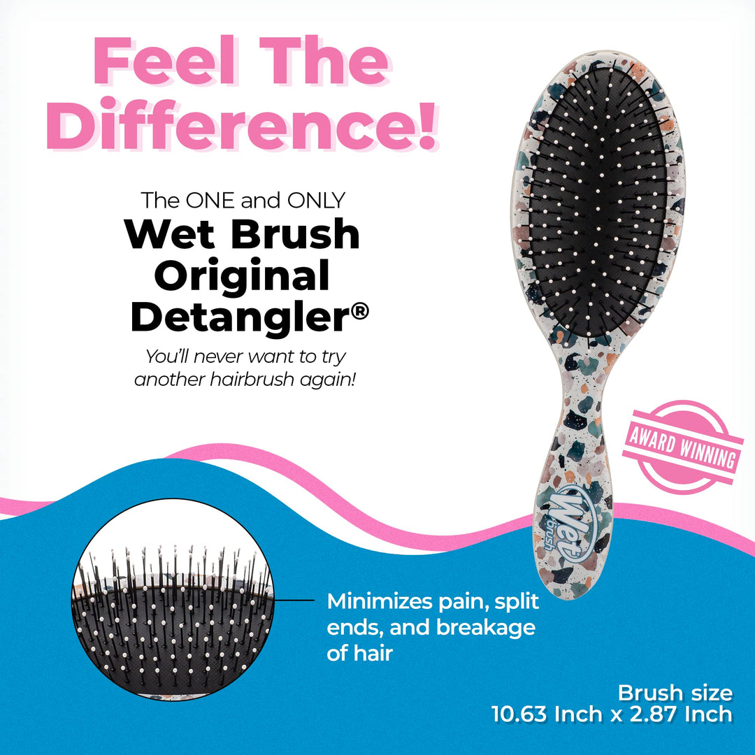 Original Detangler Hair Brush - Supercharged Sand - All Hair Types - Ultra-Soft IntelliFlex Detangler Bristles Glide Through Tangles with Ease - Pain-Free Comb for Men & Women