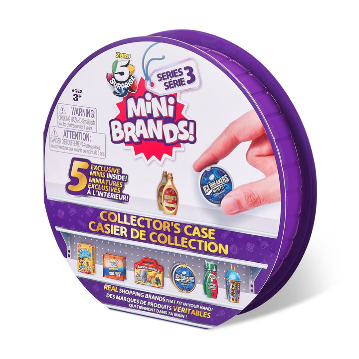 Mini Brands Series 3 Collector's Case - Store & Display 30 Minis with 5 Exclusive Minis by ZURU, Multi