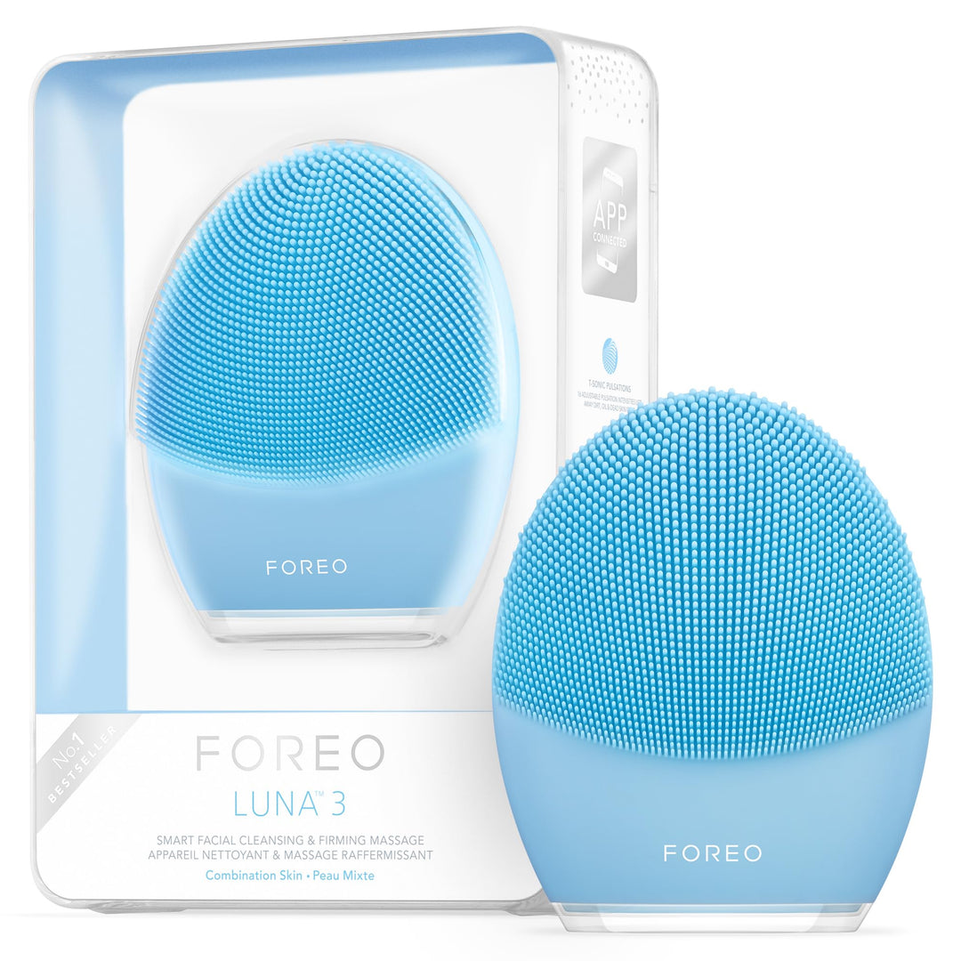 LUNA 3 Facial Cleansing Brush | Combination skin | Anti Aging Face Massager | Enhances Absorption of Facial Skin Care Products|For Clean&Healthy Face Care|Simple&Easy|Waterproof|Battery Powered
