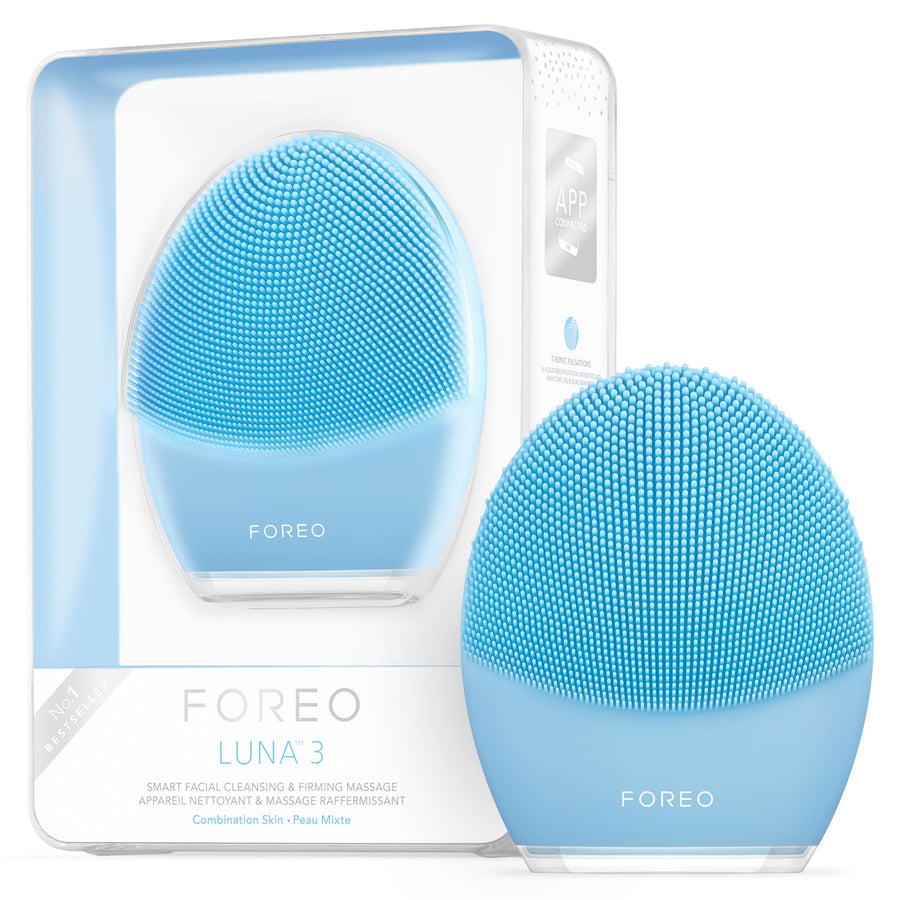 LUNA 3 Facial Cleansing Brush | Combination skin | Anti Aging Face Massager | Enhances Absorption of Facial Skin Care Products|For Clean&Healthy Face Care|Simple&Easy|Waterproof|Battery Powered