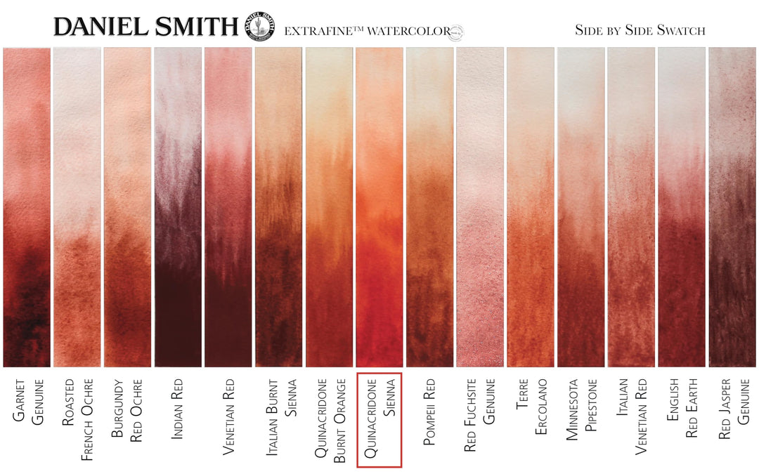 Daniel Smith Extra Fine Watercolor Paint, 15ml Tube, Quinacridone Sienna, 284600093, 0.5 Fl Oz (Pack of 1)
