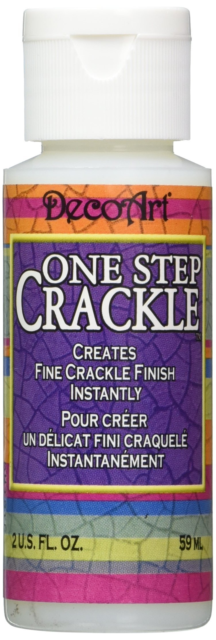 DecoArt DS69C-3 One Step Crackle Carded Paint, 2-Ounce