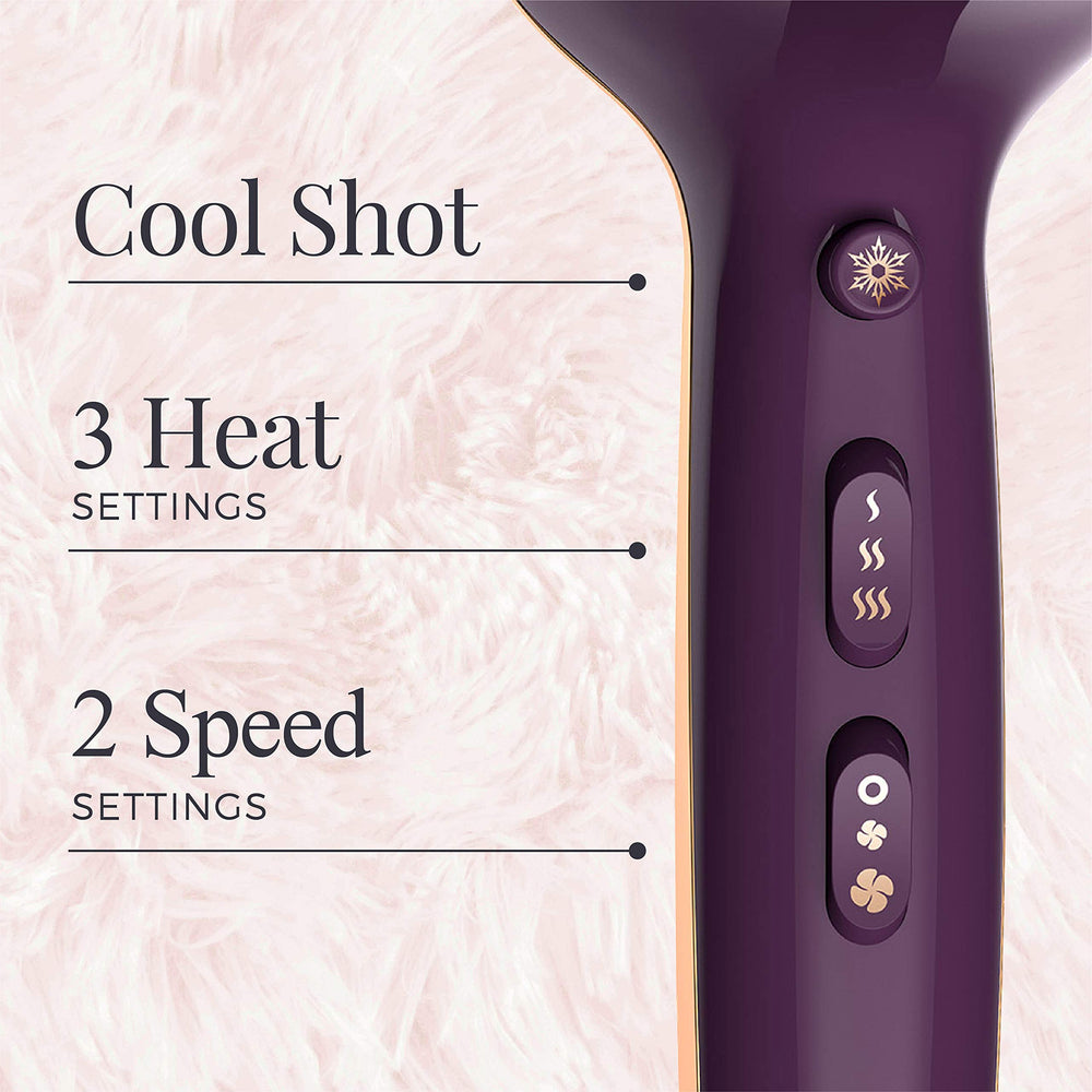 REMINGTON Pro Hair Dryer with Thermaluxe Advanced Thermal Technology, Purple, AC9140S
