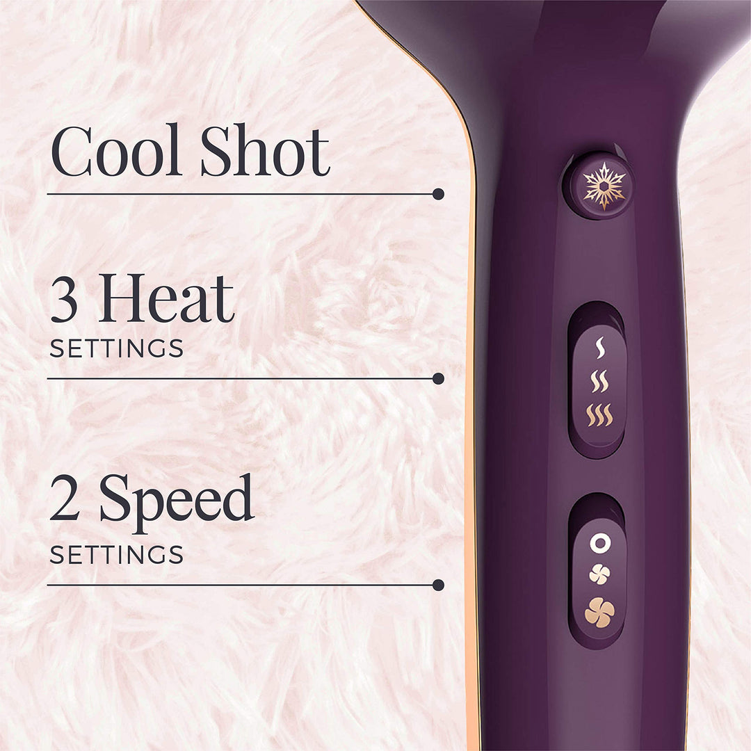 REMINGTON Pro Hair Dryer with Thermaluxe Advanced Thermal Technology, Purple, AC9140S