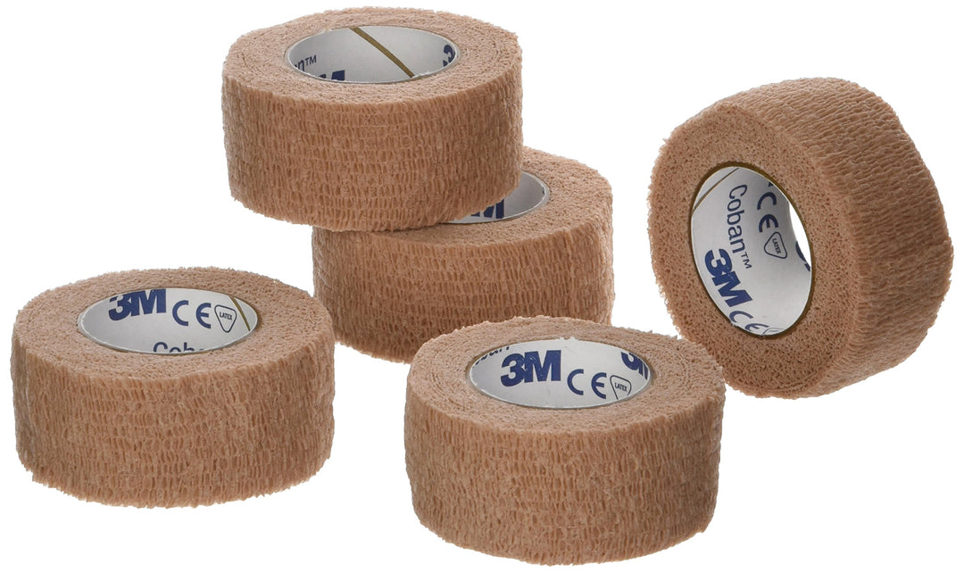 3M - 27119 Coban Self- Adherent Wrap, 1x 5yds, Pack of 5 Rolls