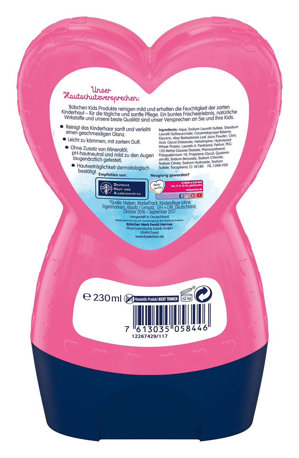 Bubchen Bbchen Kids Shampoo & Conditioner Little Princess 7.78 Fl. Oz. (230ml)