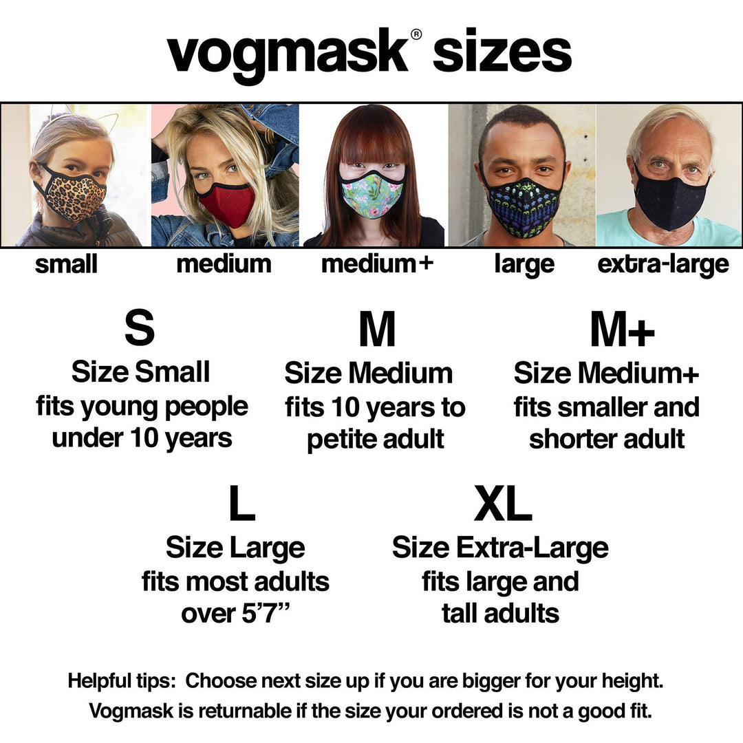 Particle Filtering Face Mask, VMC, Black Noir, Small