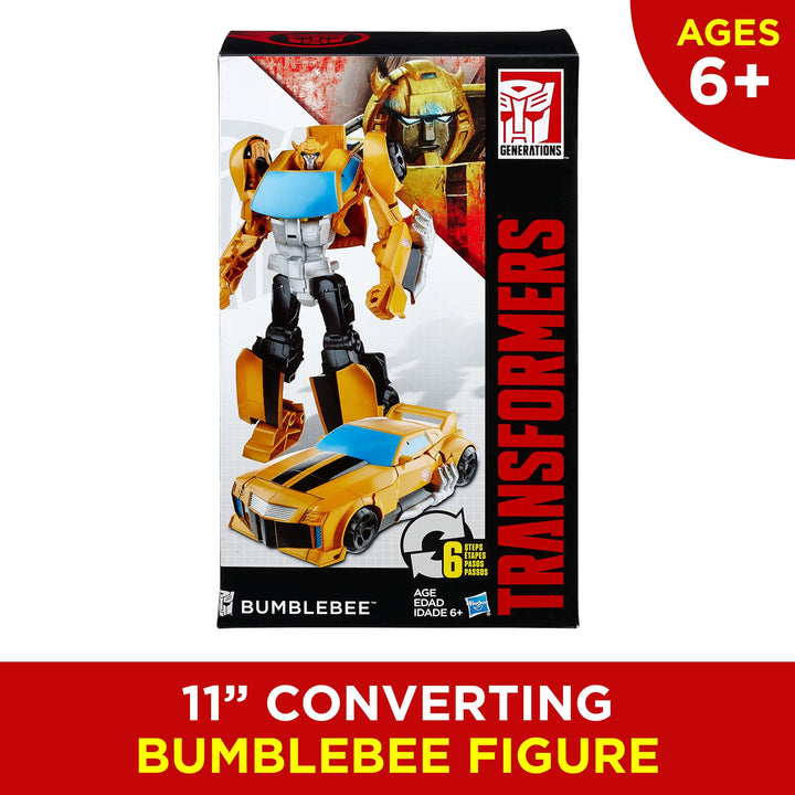 Toys Heroic Bumblebee Action Figure - Timeless Large-Scale Figure, Changes into Yellow Toy Car, 11 (Amazon Exclusive)