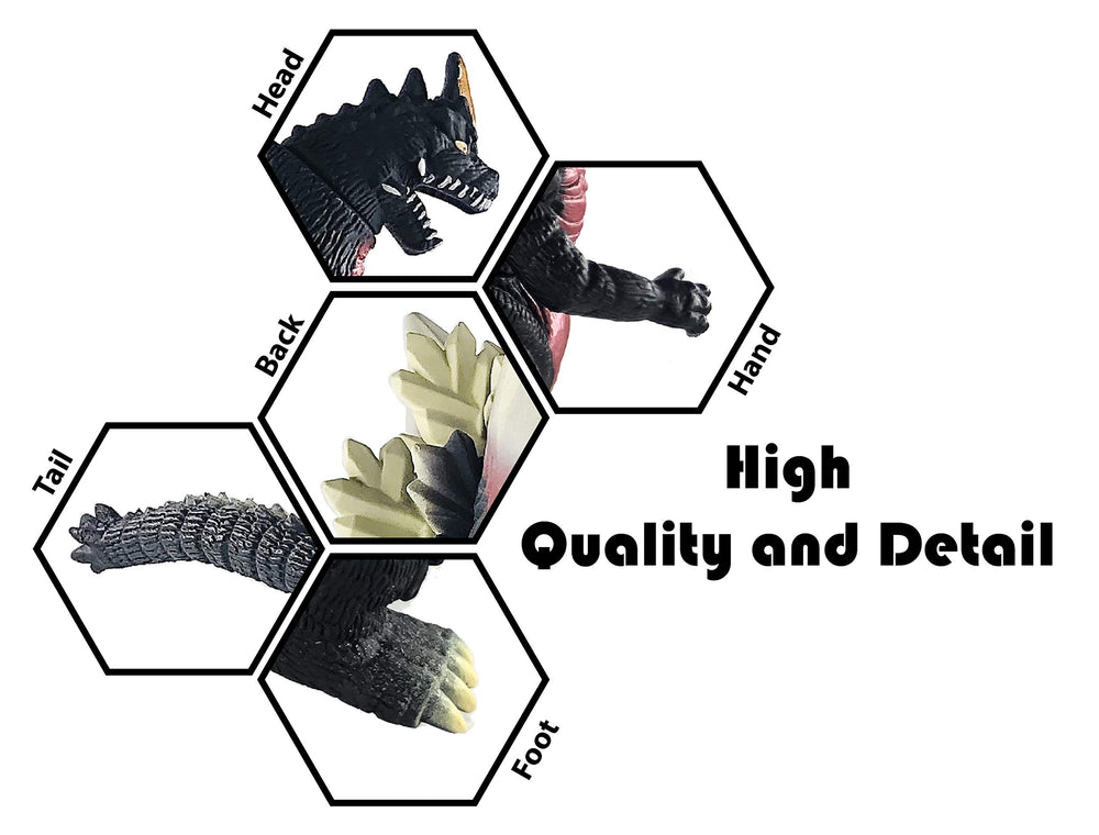 Space Godzilla Toy Action Figure, 1994 Movie Monster Series SpaceGodzilla Soft Vinyl, Carry Bag