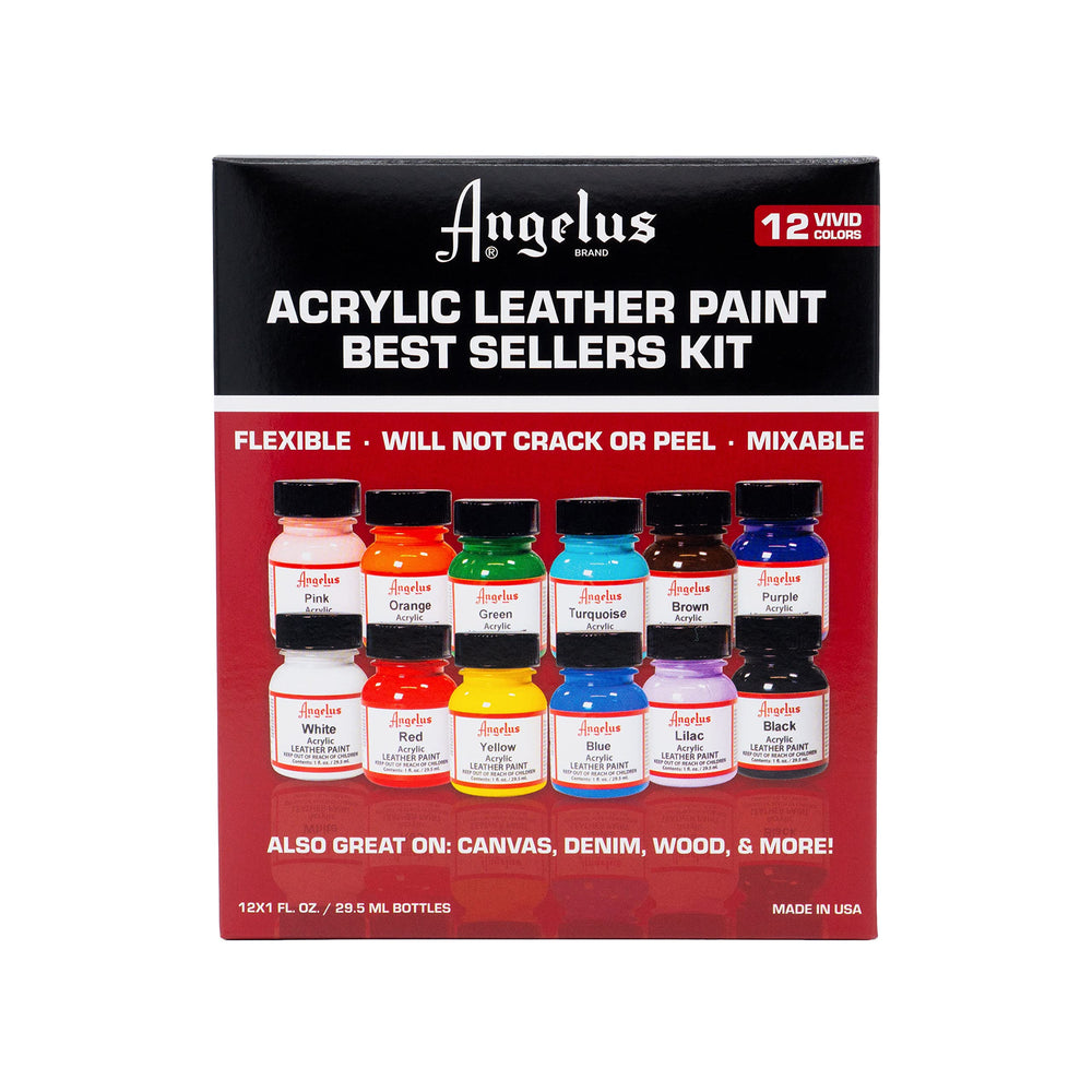 Acrylic Leather Paint Starter Kit (Multicolour)