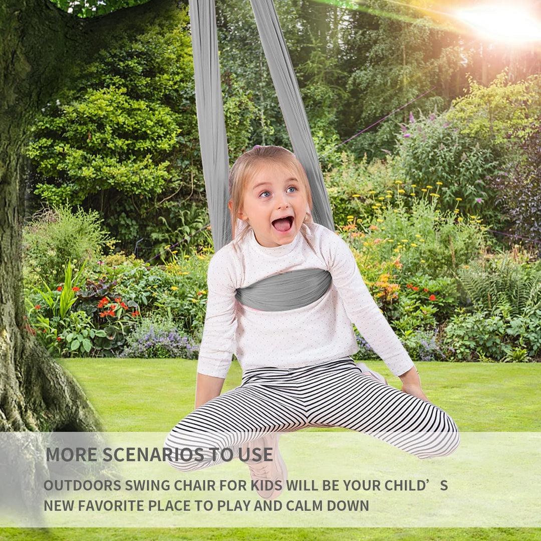 Sensory Swing for Kids and Adults with Special Needs Therapy Swing Cuddle Swing Indoor Outdoor Kids Swing Hammock for Child & with Autism, ADHD, Aspergers, Sensory Integration (Hardware Included)