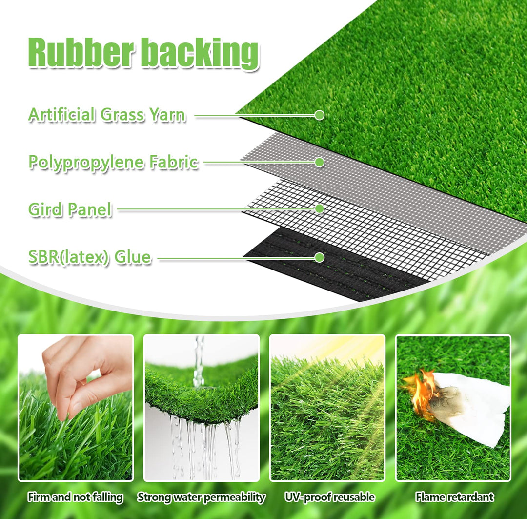 39.3 x 31.5 inches Artificial Grass Rug Turf for Dogs Indoor Outdoor Fake Grass for Dogs Potty Training Area Patio Lawn Decoration