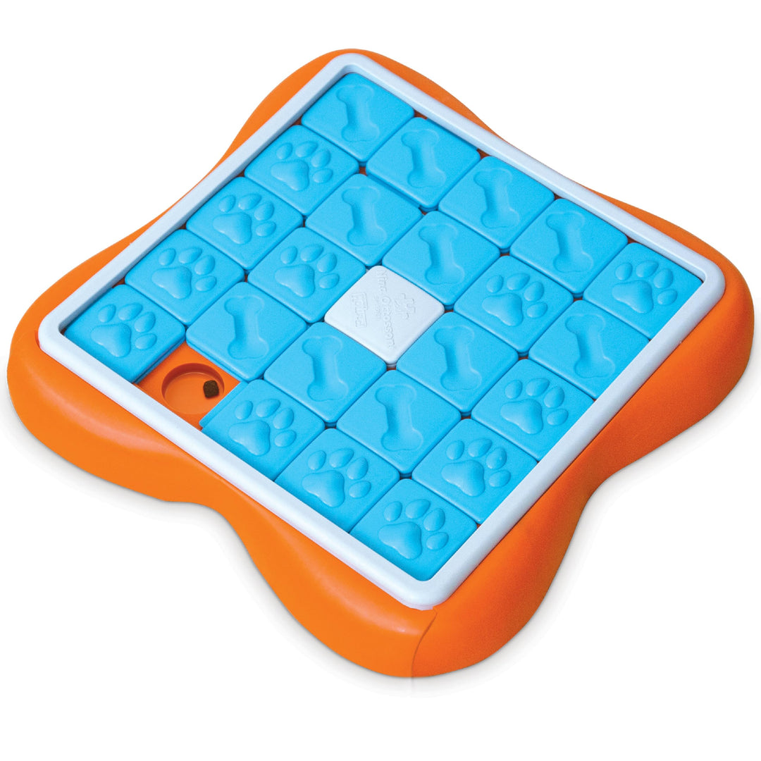 by Nina Ottosson Challenge Slider Treat Puzzle Enrichment Toy, Level 3 Advanced, Multicolored