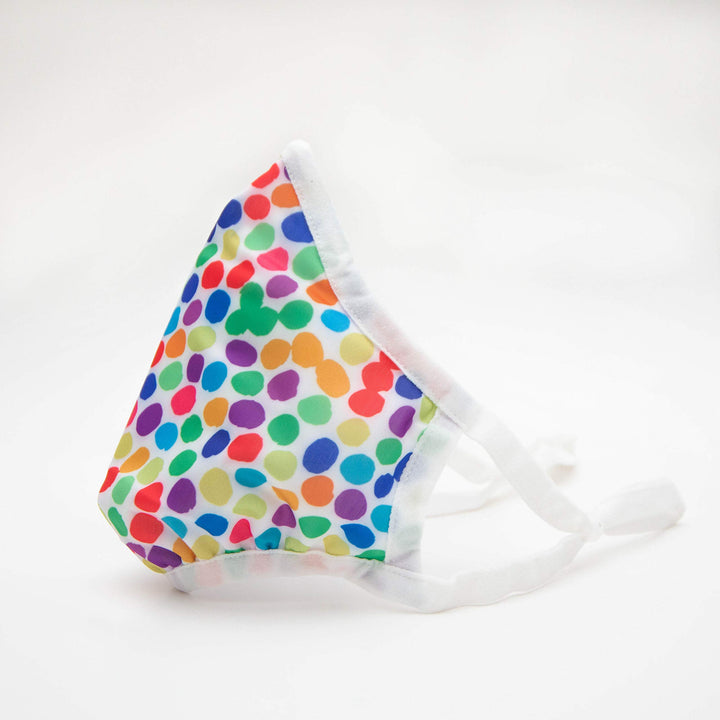 Goody Cloth Face Mask, Washable & Reusable, Adjustable Fit with Replaceable Filter, Adult/unisex, Dots Print, Pack Of 1