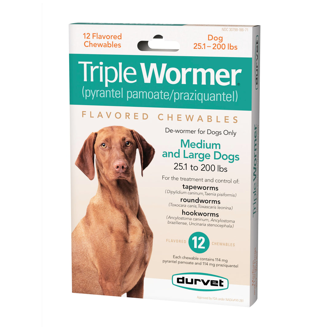 Triple Wormer for Medium and Large Dogs