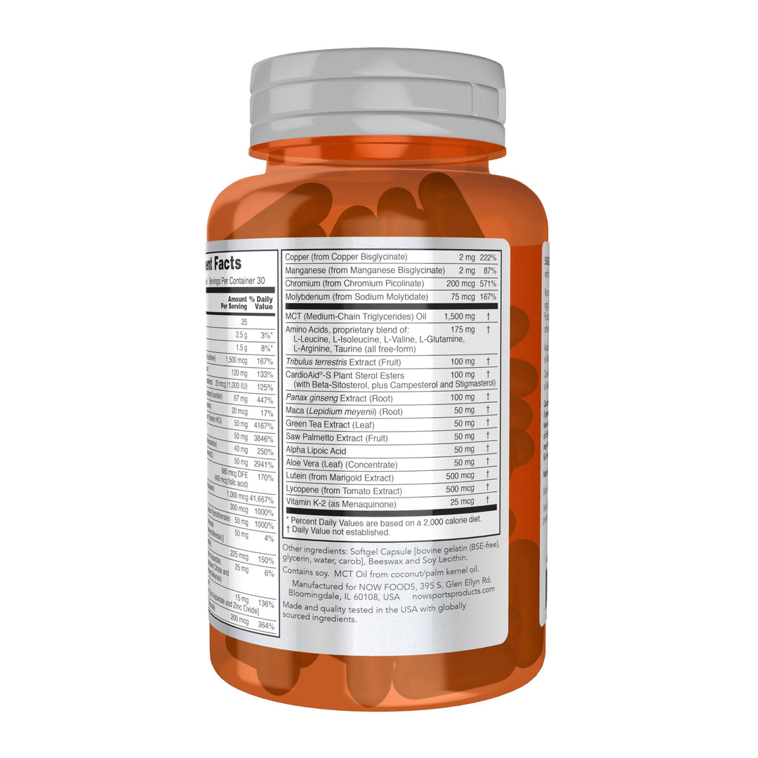 Sports Nutrition, Men's Extreme Sports Multi with Free-Form Amino Acids, ZMA®, Tribulus, MCT Oil, and Herbal Extracts, 90 Softgels