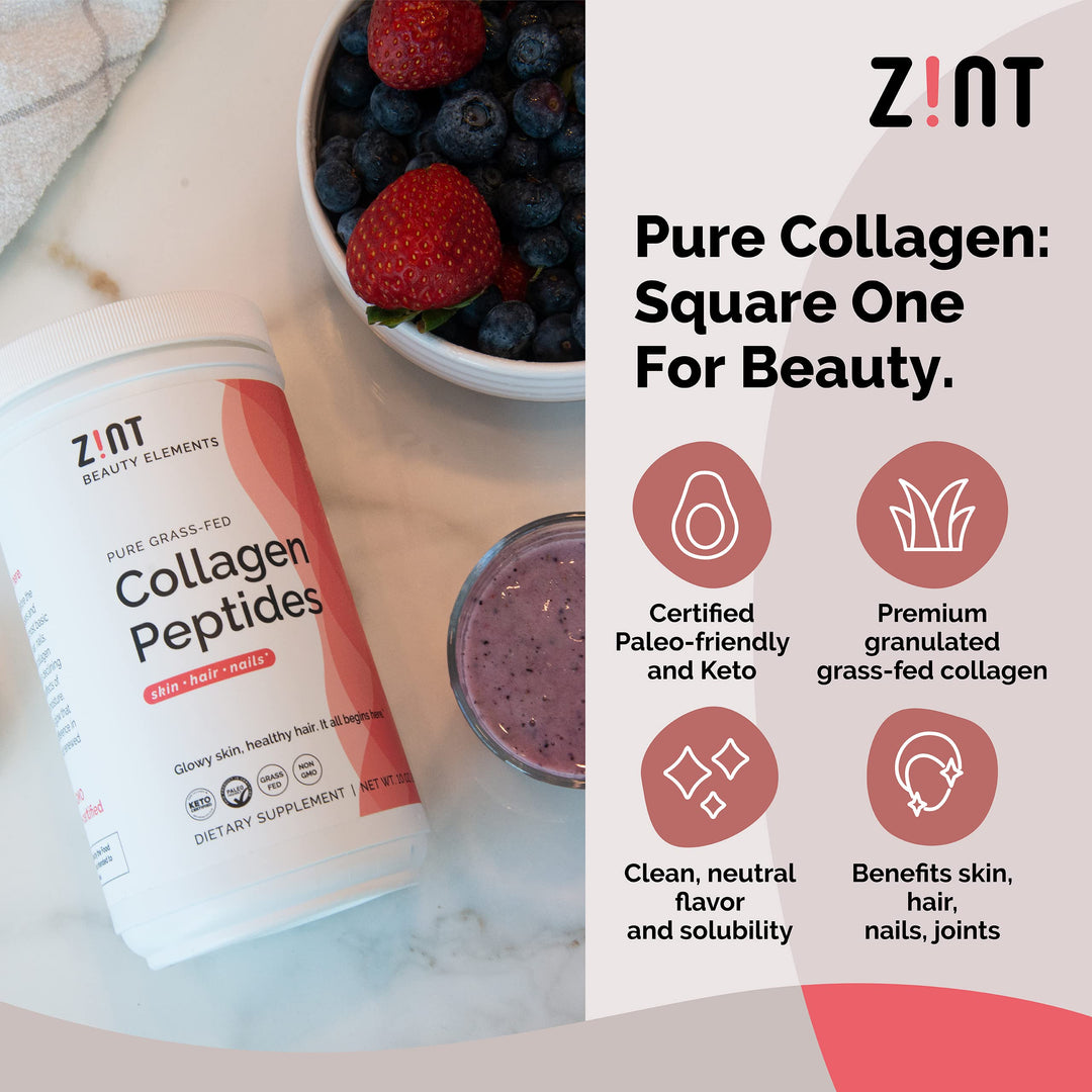 Collagen Peptides Powder (16 Ounce): Anti Aging Hydrolyzed Collagen Protein Powder Beauty Supplement - Skin, Hair, Nails