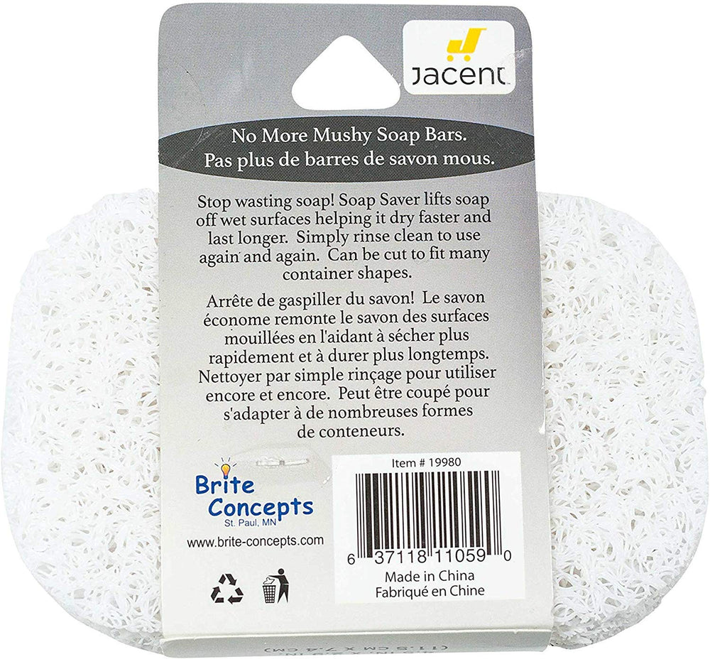 White Soap Saver Soap Holder, 2 Count - 1 Pack