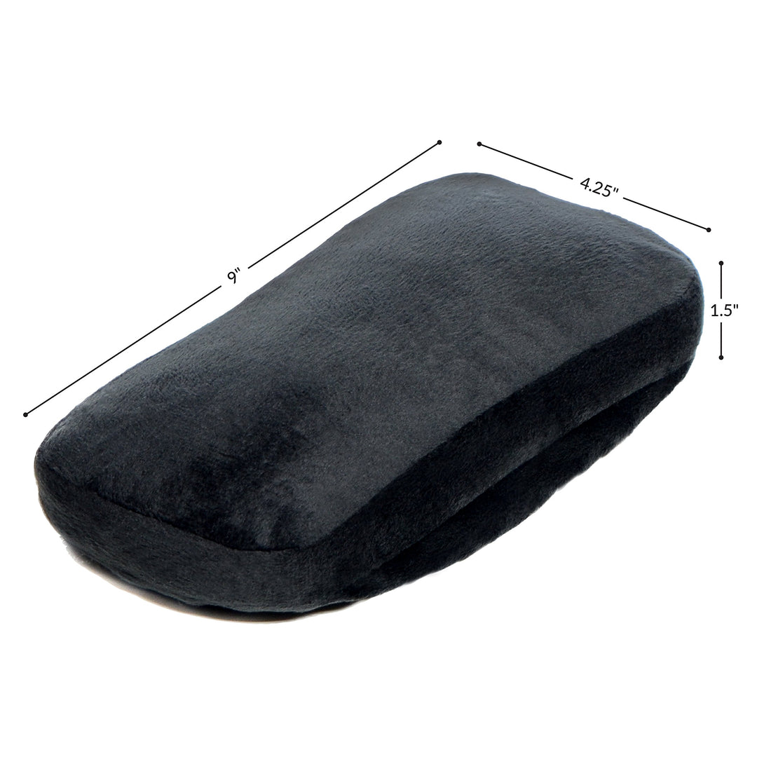 Ergonomic Office Chair Memory Foam Armrest Pad Comfy Gaming Chair Cushions for Elbow and Forearms with Removable Cover - 2 Pack High Density Foam - Black (9 x 4.25 x 1.50 in.)