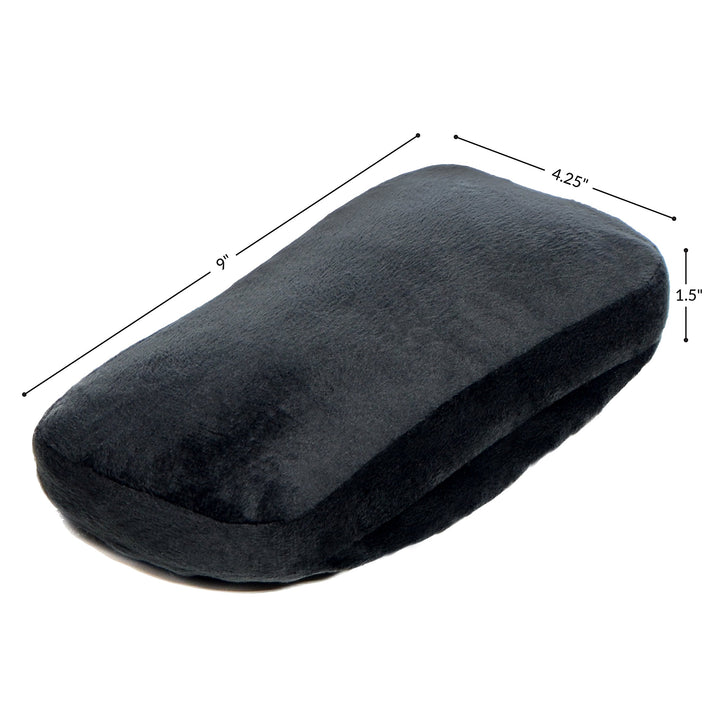 Ergonomic Office Chair Memory Foam Armrest Pad Comfy Gaming Chair Cushions for Elbow and Forearms with Removable Cover - 2 Pack High Density Foam - Black (9 x 4.25 x 1.50 in.)