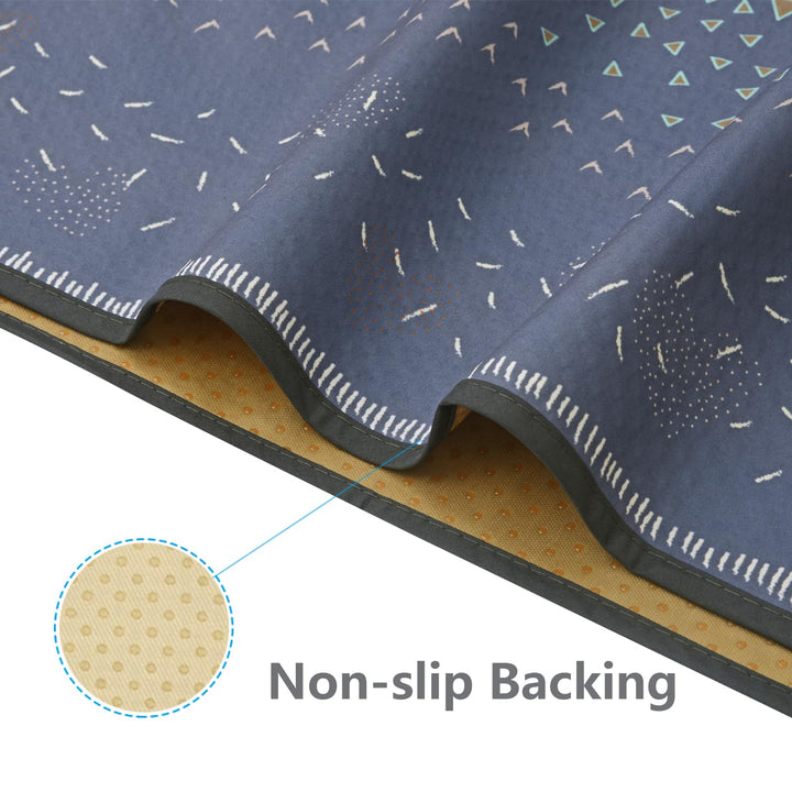 Splat Mat for Under High Chair/Arts/Crafts, 51 Waterproof Spill Mat Washable Non-Slip Floor Protector Splash Mat, Messy Mat and Table Cloth