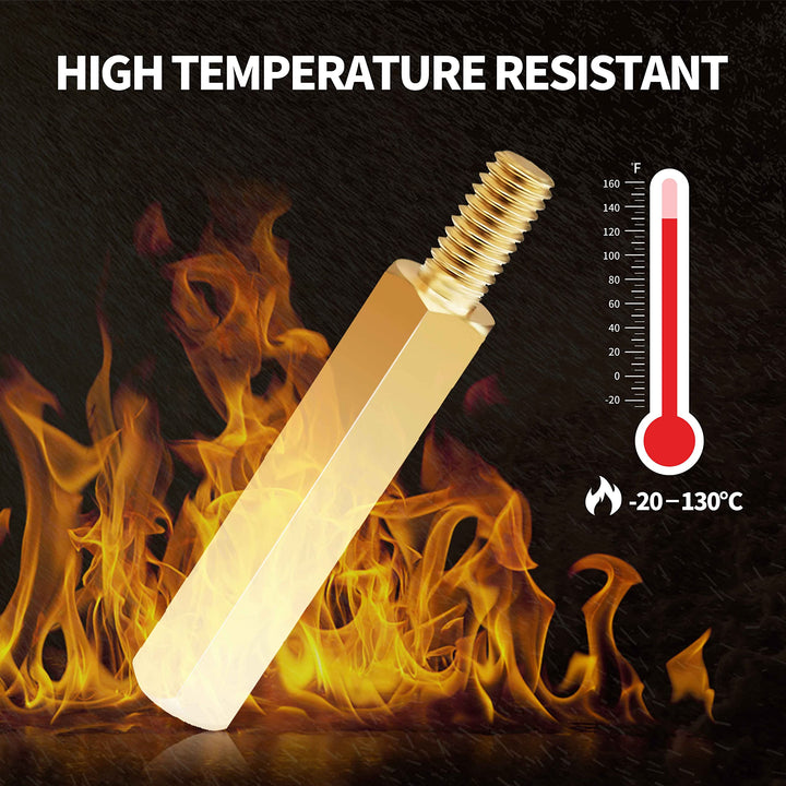 Litorange 320 Pieces M2 Male Female Hex Brass Spacer Standoff Screw Nut Threaded Pillar PCB Motherboard Assortment Kit