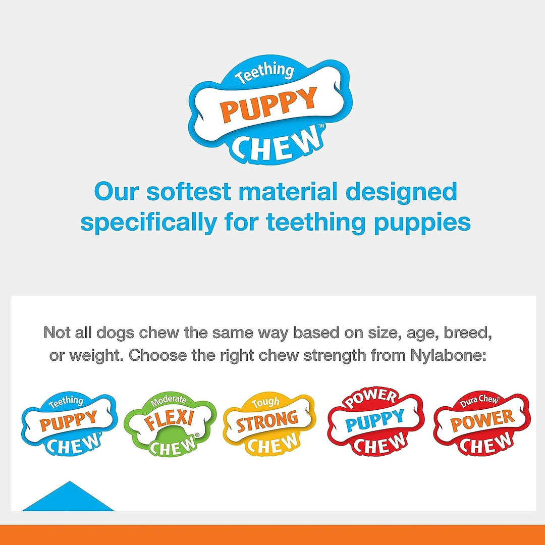 Puppy Chew Key Ring Toy, Toys for Teething Puppies, Multi Color, Bacon Flavor, Medium - Up to 35 lbs, 1 Count