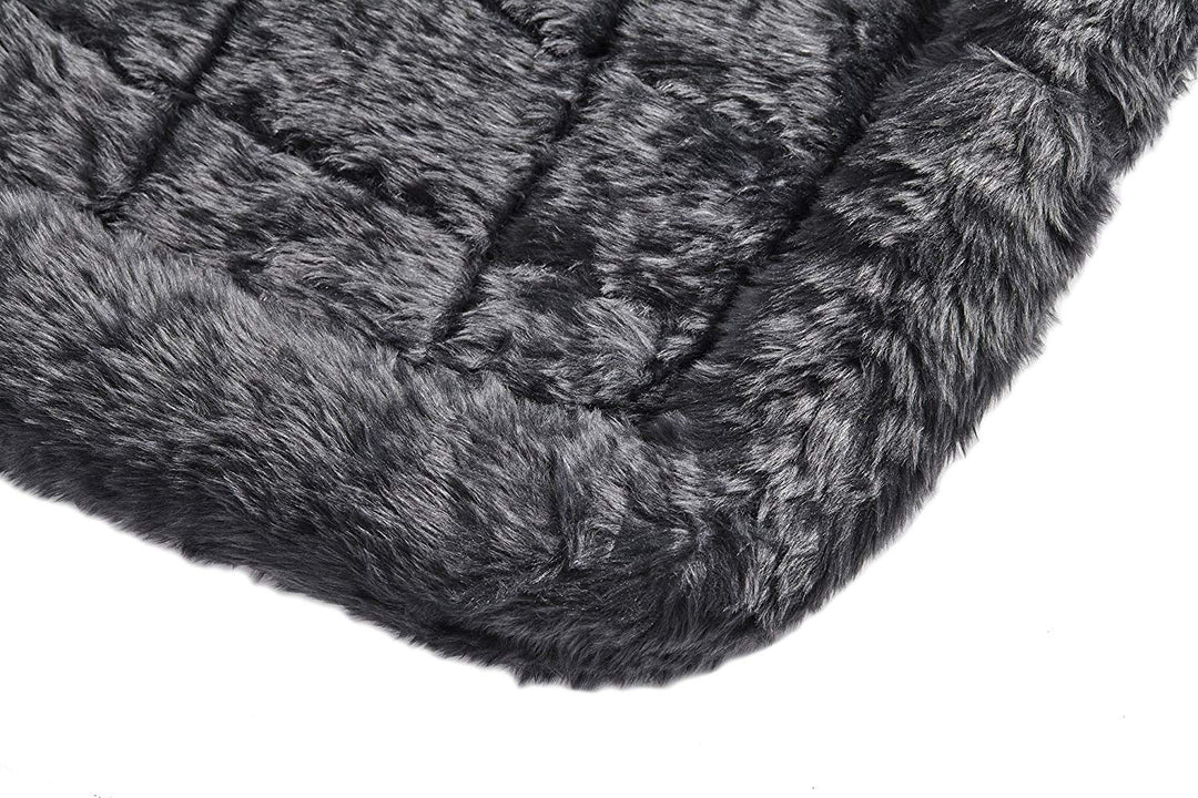 48L-Inch Gray Dog Bed or Cat Bed w/ Comfortable Bolster | Ideal for Extra Large Dog Breeds & Fits a 48-Inch Dog Crate | Easy Maintenance Machine Wash & Dry | 1-Year Warranty