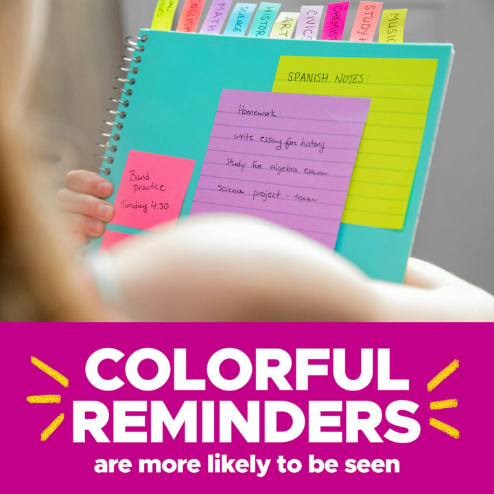 Super Sticky Notes, Limited Edition Color Collection, 3x3 in, 15 Pads/Pack, 45 Sheets/Pad