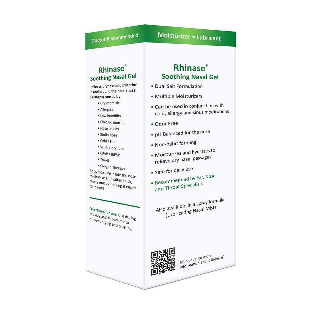 Allergy Relief Lubricating Nasal Gel – Steroid Free, Dual Wetting Agent & Salt Formulation (1 oz.) for Nasal Dryness Nosebleeds Saline Gel for Nose…