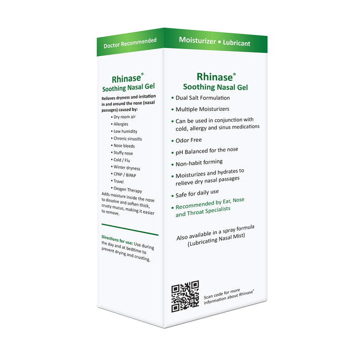 Allergy Relief Lubricating Nasal Gel – Steroid Free, Dual Wetting Agent & Salt Formulation (1 oz.) for Nasal Dryness Nosebleeds Saline Gel for Nose…