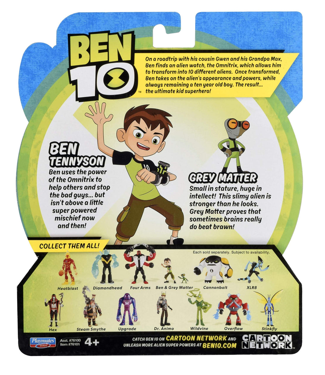 Ben & Grey Matter Action Figure, 48 months to 1200 months