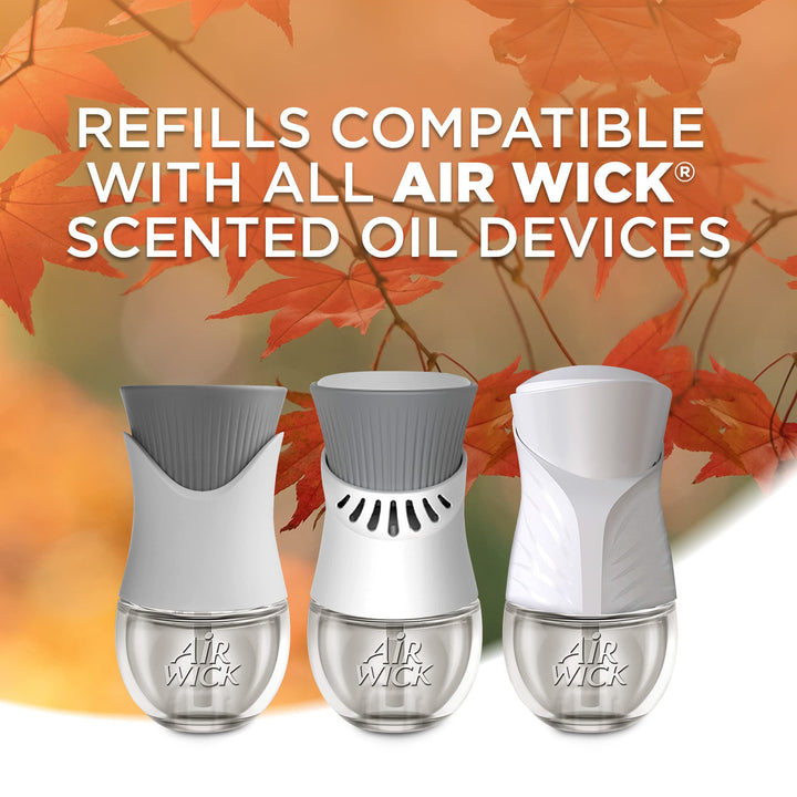 plug in Scented Oil 3 Refills, Apple Cinnamon Medley, Holiday scent, Holiday spray, (3x0.67oz), Essential Oils, Air Freshener, Packaging May Vary