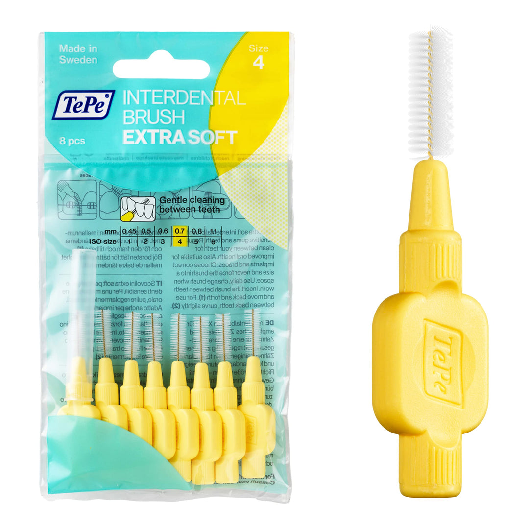 Interdental Brush Extra Soft - Yellow 0.7mm (6 pack)