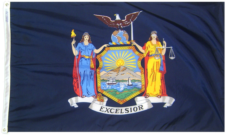 (0.9m by 1.5m) - 143860 New York Nylon State Flag