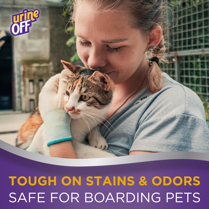 Urine Off Kitten & Cat Pet Stain Remover | Fresh Scent Carpet Cleaner | Bio Enzymatic Stain & Urine Odor Eliminator | Pet Safe Cleaner | 1 gal.