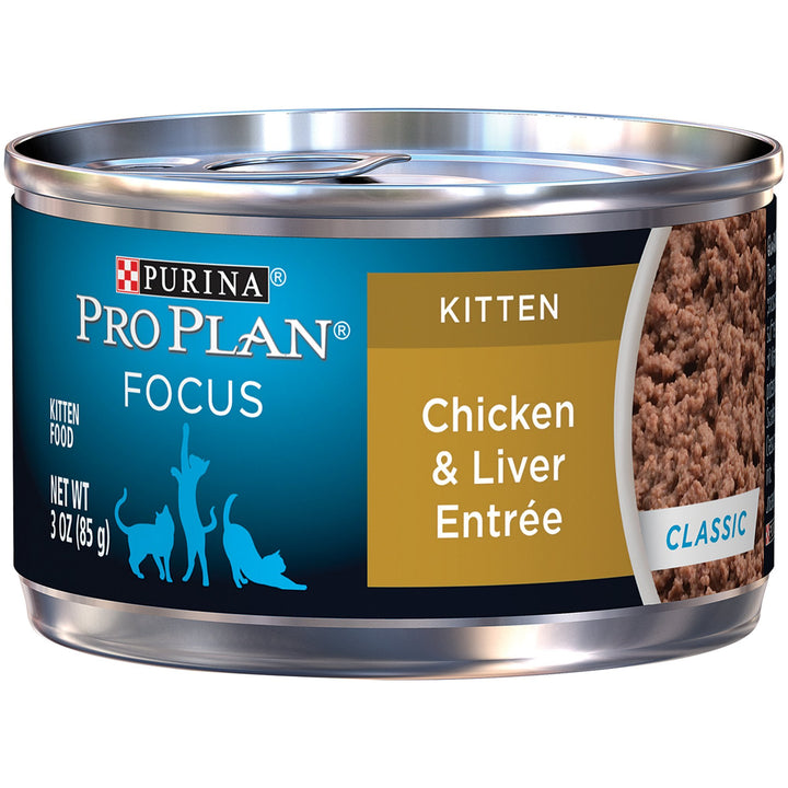 Pate, High Protein Wet Kitten Food, DEVELOPMENT Chicken & Liver Entree - (Pack of 24) 3 oz. Pull-Top Cans