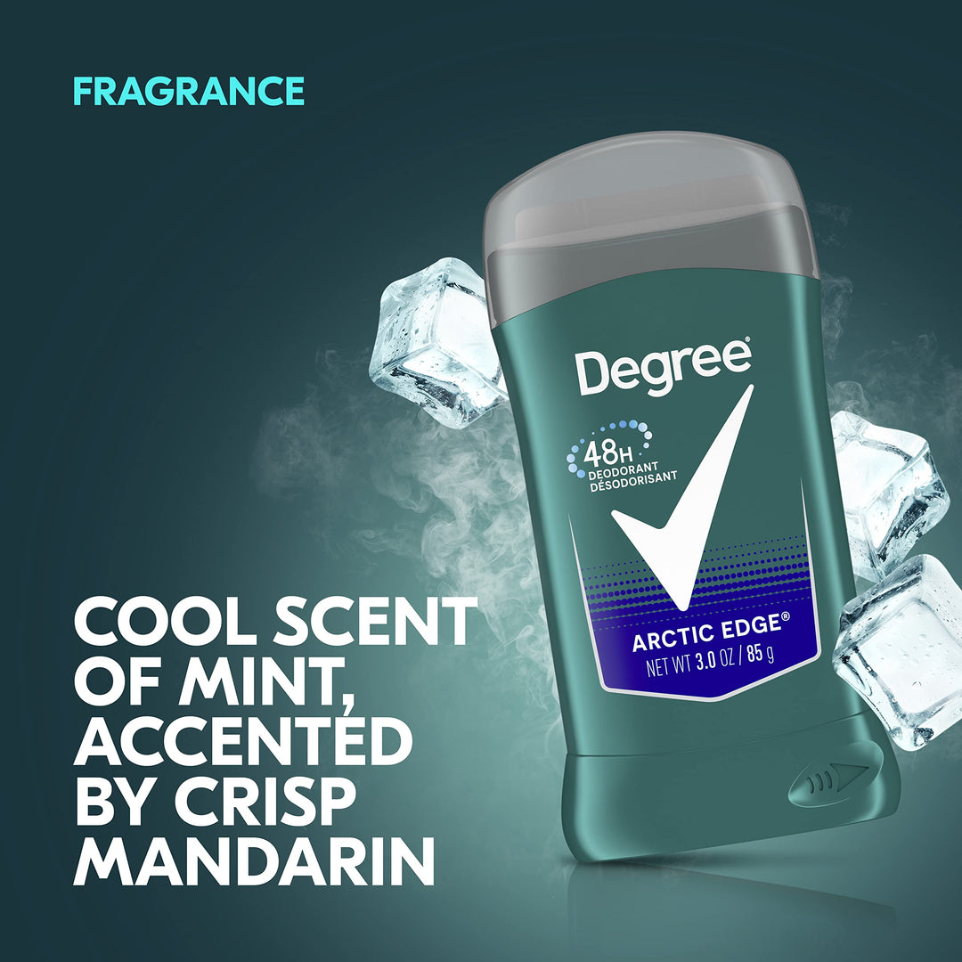 Men Deodorant Stick Arctic Edge 48-Hour Antiperspirant Protection 3 oz