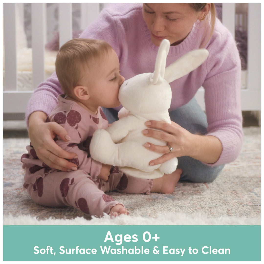 Baby Flora The Bunny Animated Plush, Singing Stuffed Animal Toy for Ages 0 and Up, Cream, 12 (Styles May Vary)
