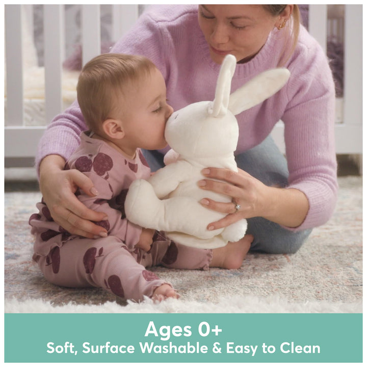 Baby Flora The Bunny Animated Plush, Singing Stuffed Animal Toy for Ages 0 and Up, Cream, 12 (Styles May Vary)