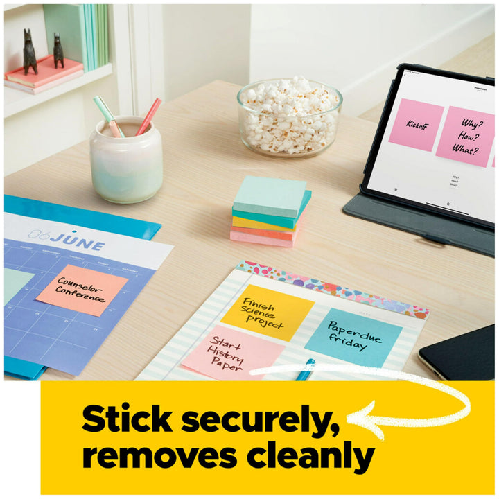 Notes - 3 inch x 3 inch, Pack of 18, Multi Color