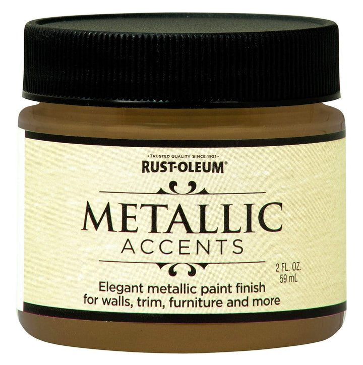 255328 Metallic Accents Paint, 2 oz Trial Size, Gold Mine