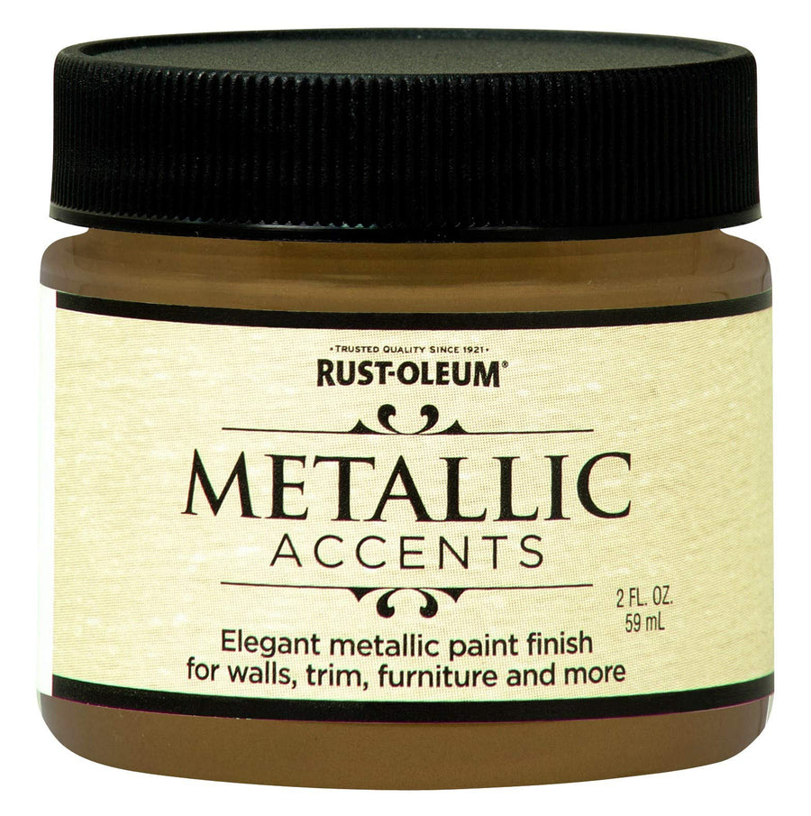 255328 Metallic Accents Paint, 2 oz Trial Size, Gold Mine