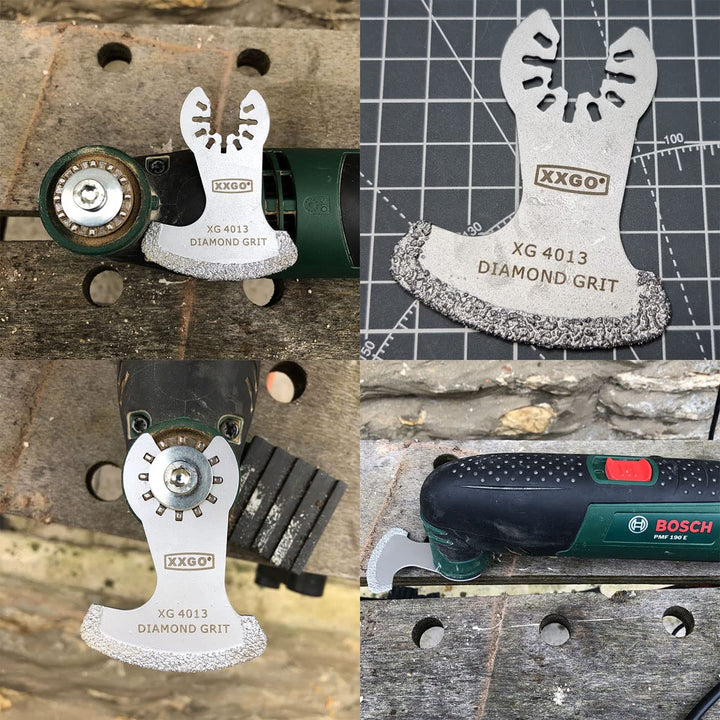 4 Pcs Oscillating Multi Tool Diamond Segment Swing Grit Grout Blades XG4001S
