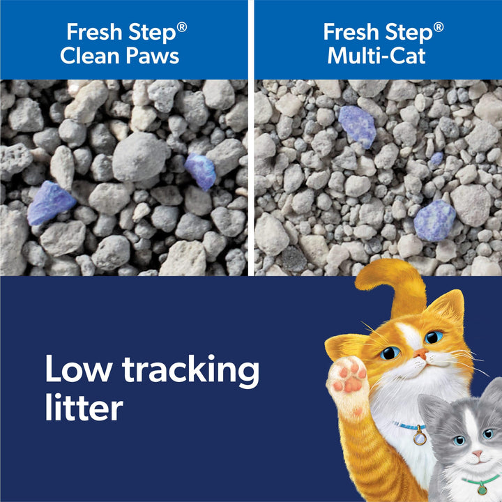 Clean Paws Cat Litter with Febreze Freshness, Advanced Multi Cat Low Tracking Clumping Litter, 37 lbs. (2 x 18.5 lb. Box)