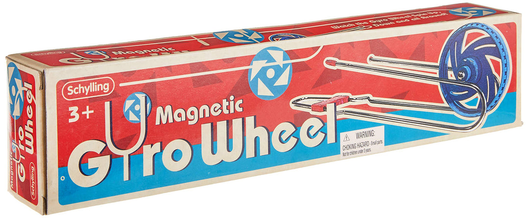 Magnetic Gyro Wheel - Retro Spinning Toy - Balancing and Mesmerizing Sensory Gadget for Kids and Adults - Ages 3 and Up - One Piece